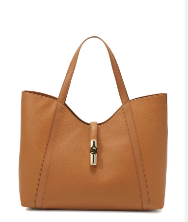 Furla Goccia Shopper naturale brandy