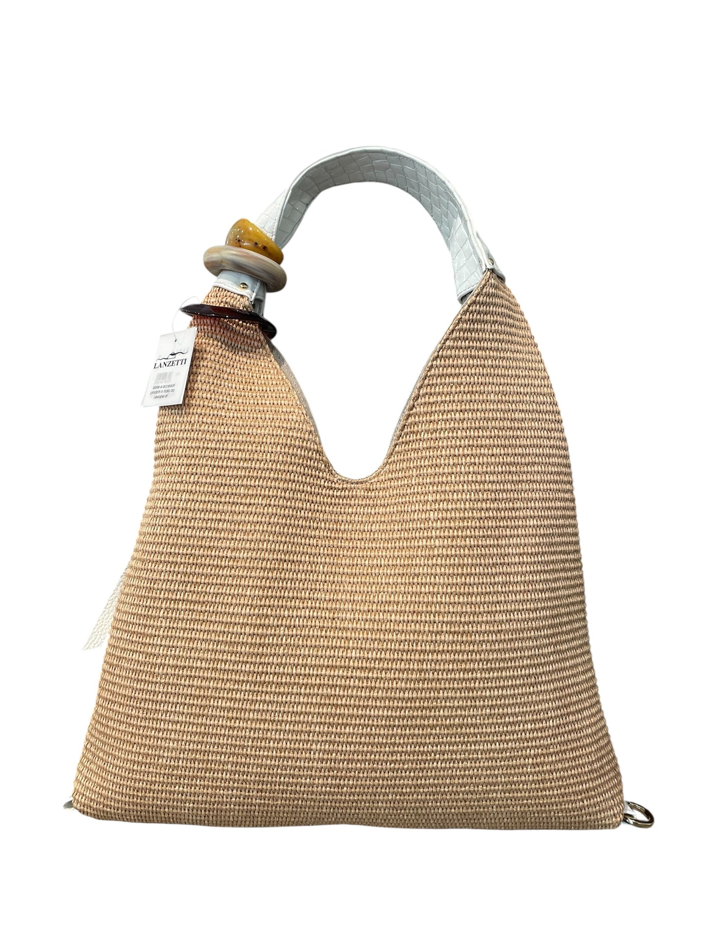 Lanzetti Beutel Bast+Leder 3049