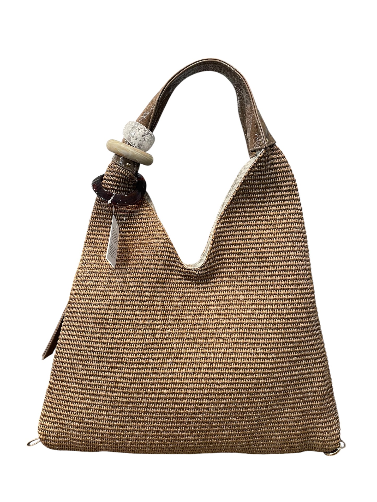 Lanzetti Beutel Bast+Leder 3049