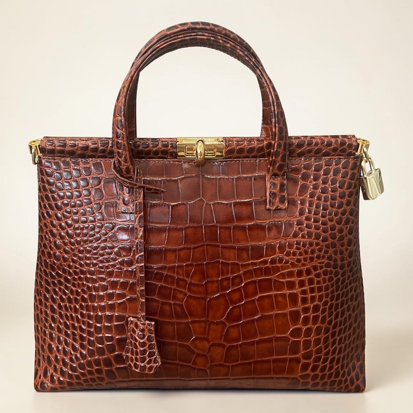 Lanzetti bag croco style