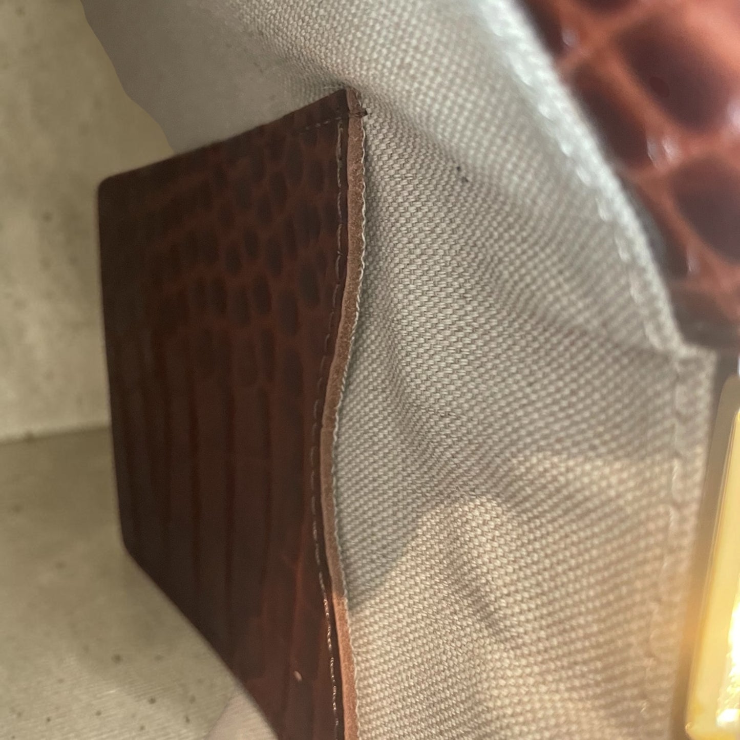 Lanzetti bag croco style