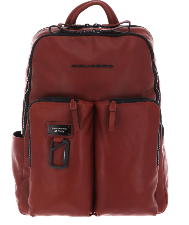 Piquadro Harper Business Rucksack Leder cognac