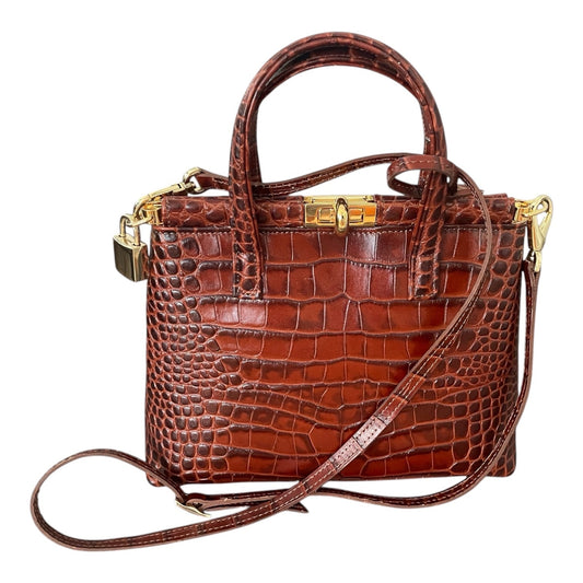 Lanzetti bag small croco style